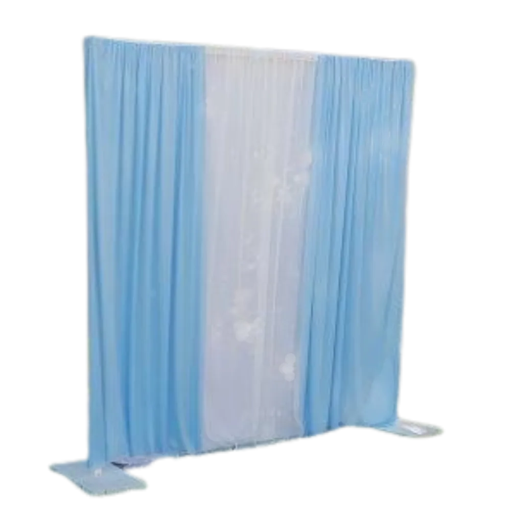 S1395 Blue & White Pocket Drape