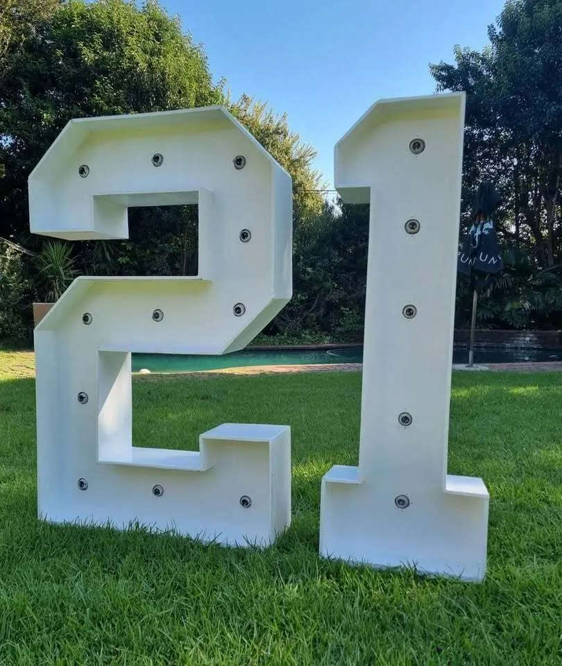 21 Marguee number package 
