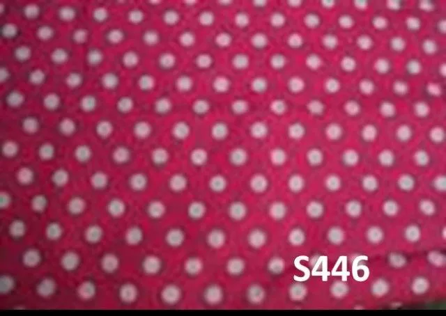 S446 Pink Overlay with White Polka Dots