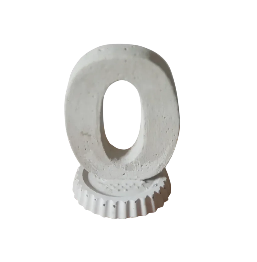 LS09 Freestanding Cement Table Numbers - Set of 10