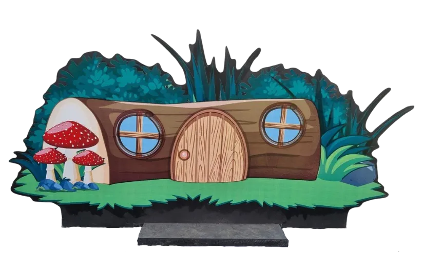 S1838 NEXT LEVEL - Log House Cut-out - 81cm High