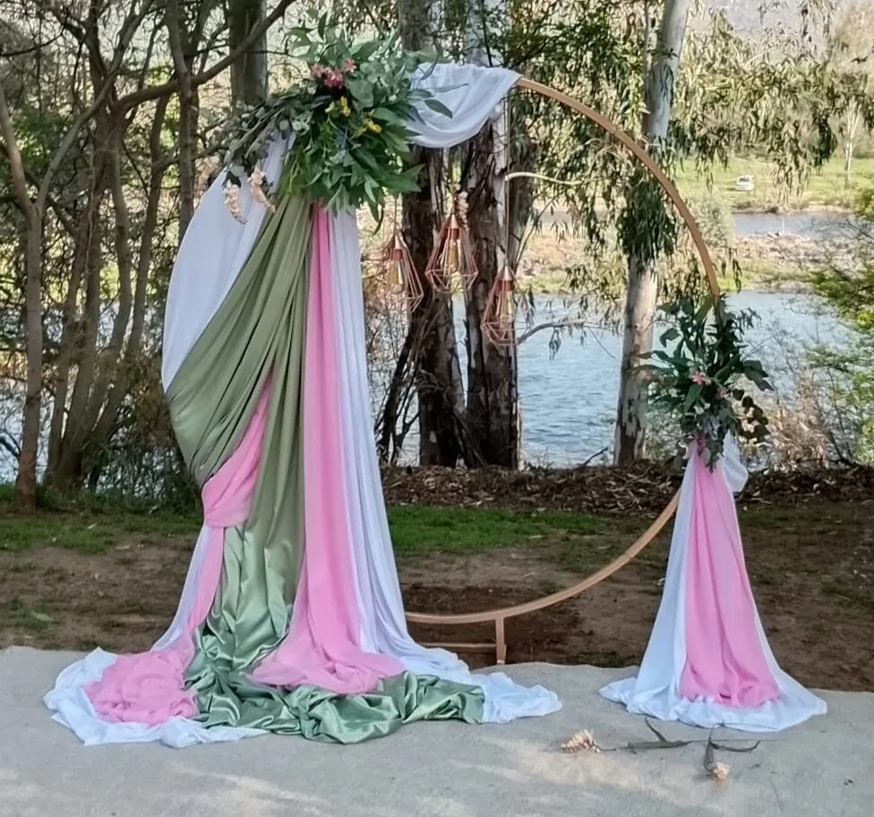 Package Ring Backdrop with Pendants and draping 