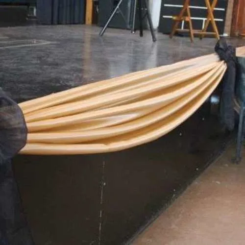 S1168 GOLD TAFFETA DRAPING