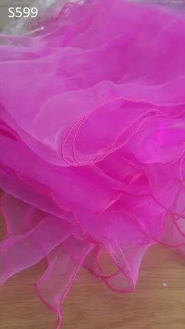 S599 Tieback Organza Cherise Pink