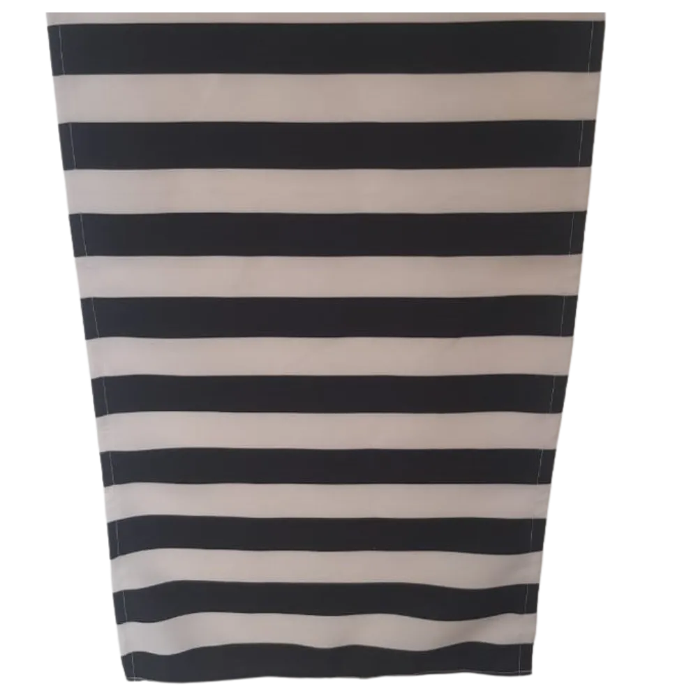 S1339 Runner - White & Black Stripe