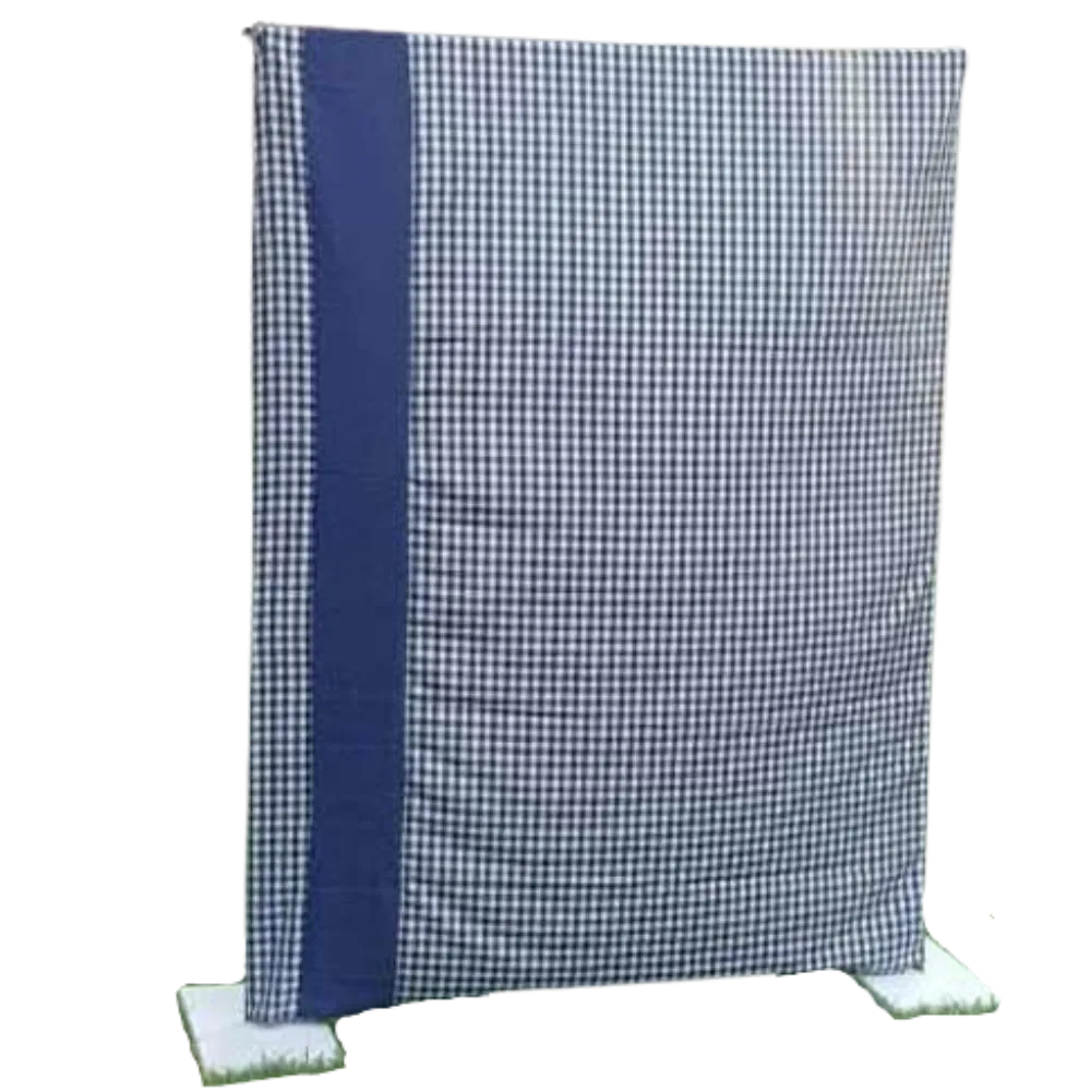 S1300 Pocket Draping - Navy & White Blocks