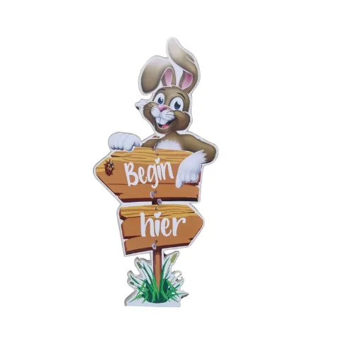 S1977 Rabbit with Notice/Direction Board 