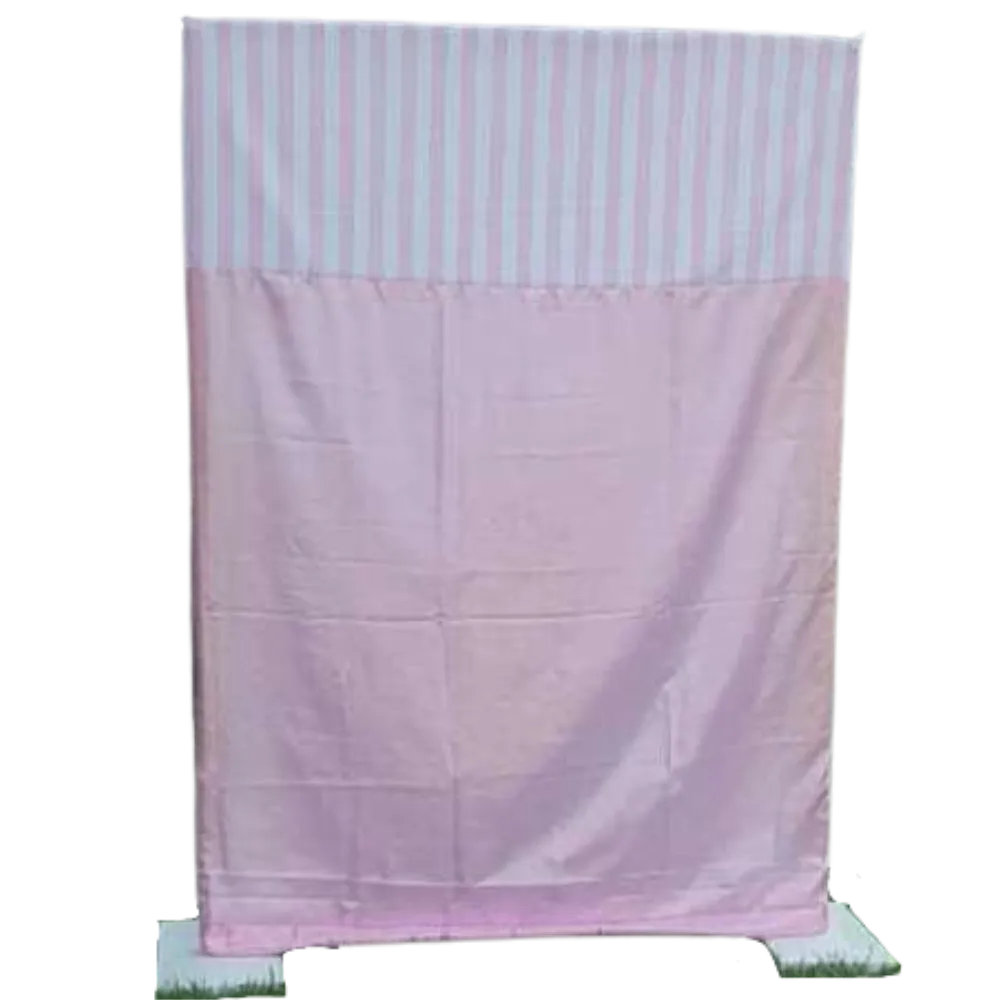 S1315 Pocket Draping - Pink Tafetta & white Stripe