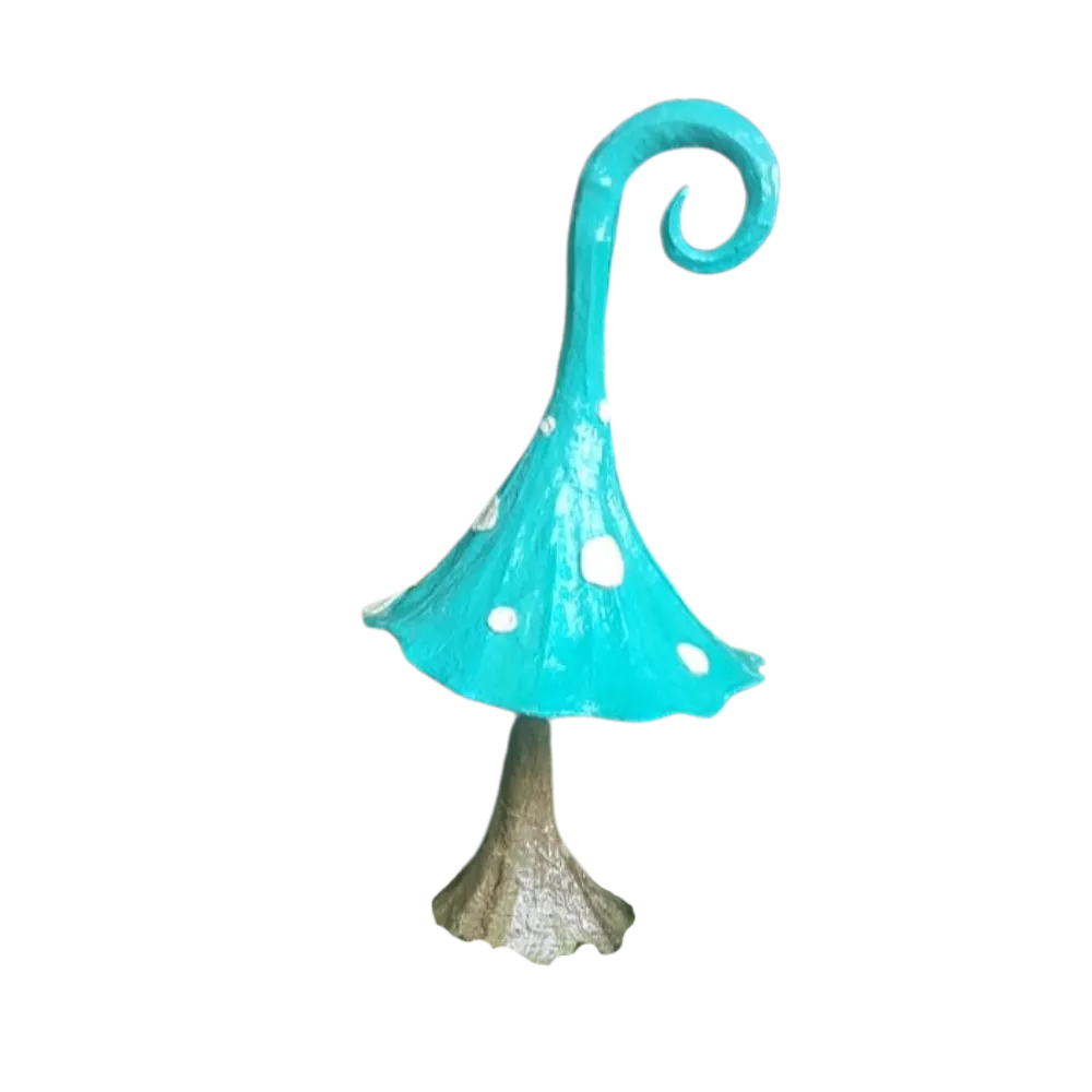 S983 Giant Turquoise Mushroom