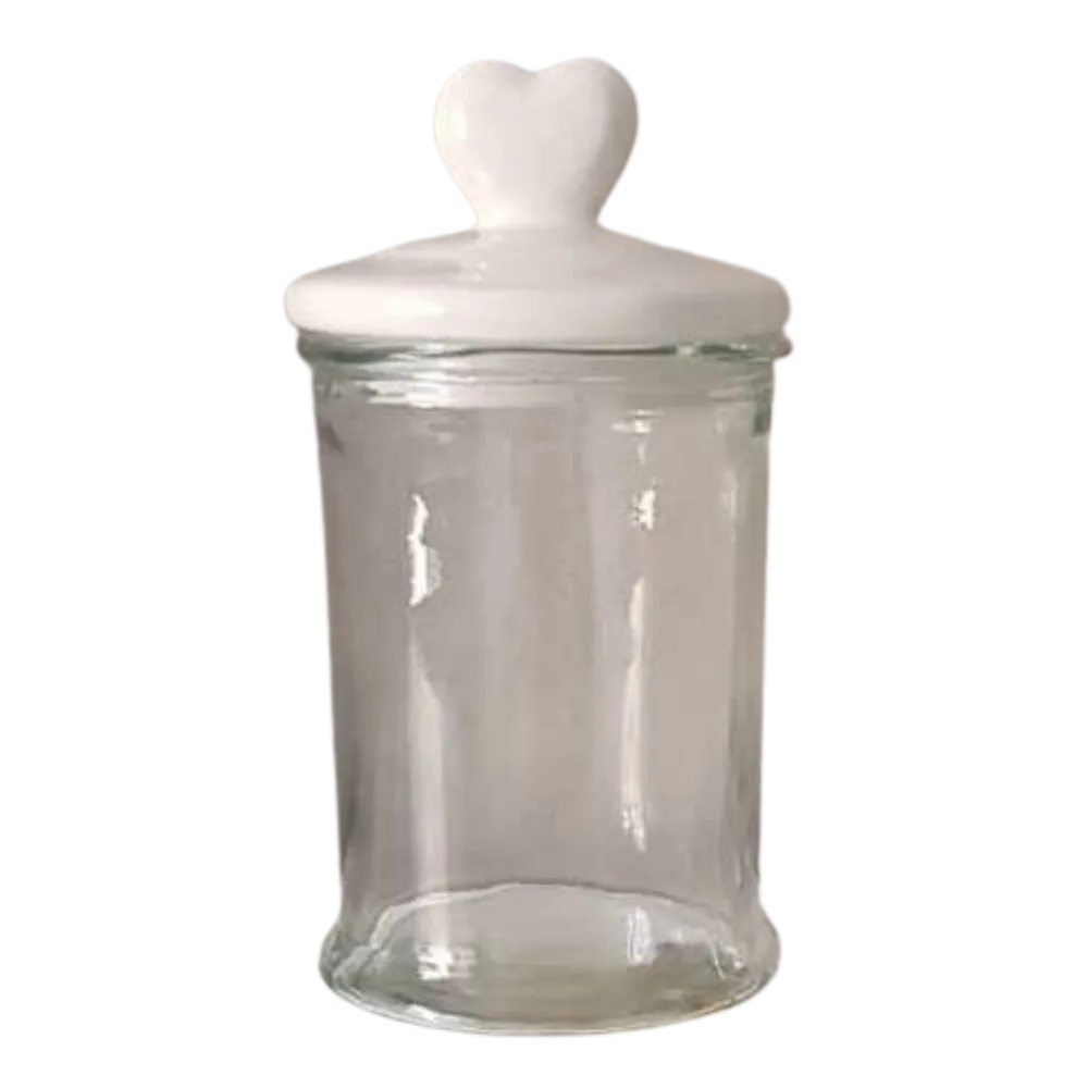 S6 Candy Buffet - Glass Container Heart Lid