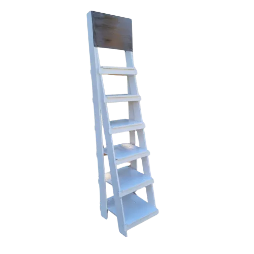 S1186 White Ladder stand with Black board 