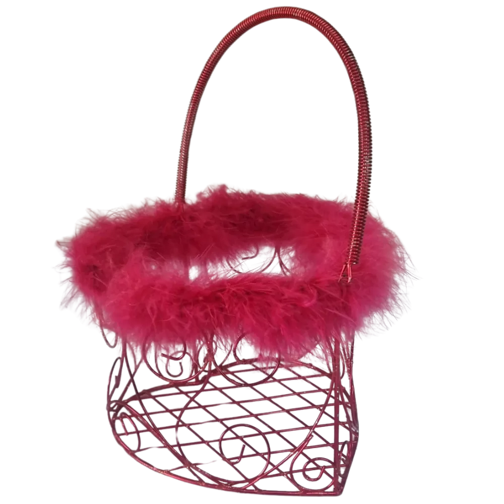 S12 Heart Feather Basket
