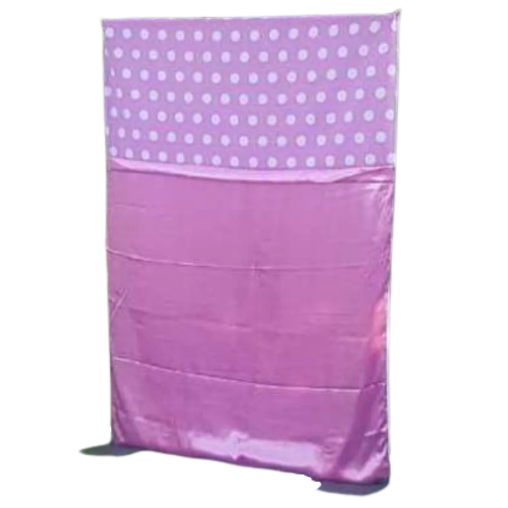 S1321 Pocket Drape - Black & White Stripe & Polka Dot