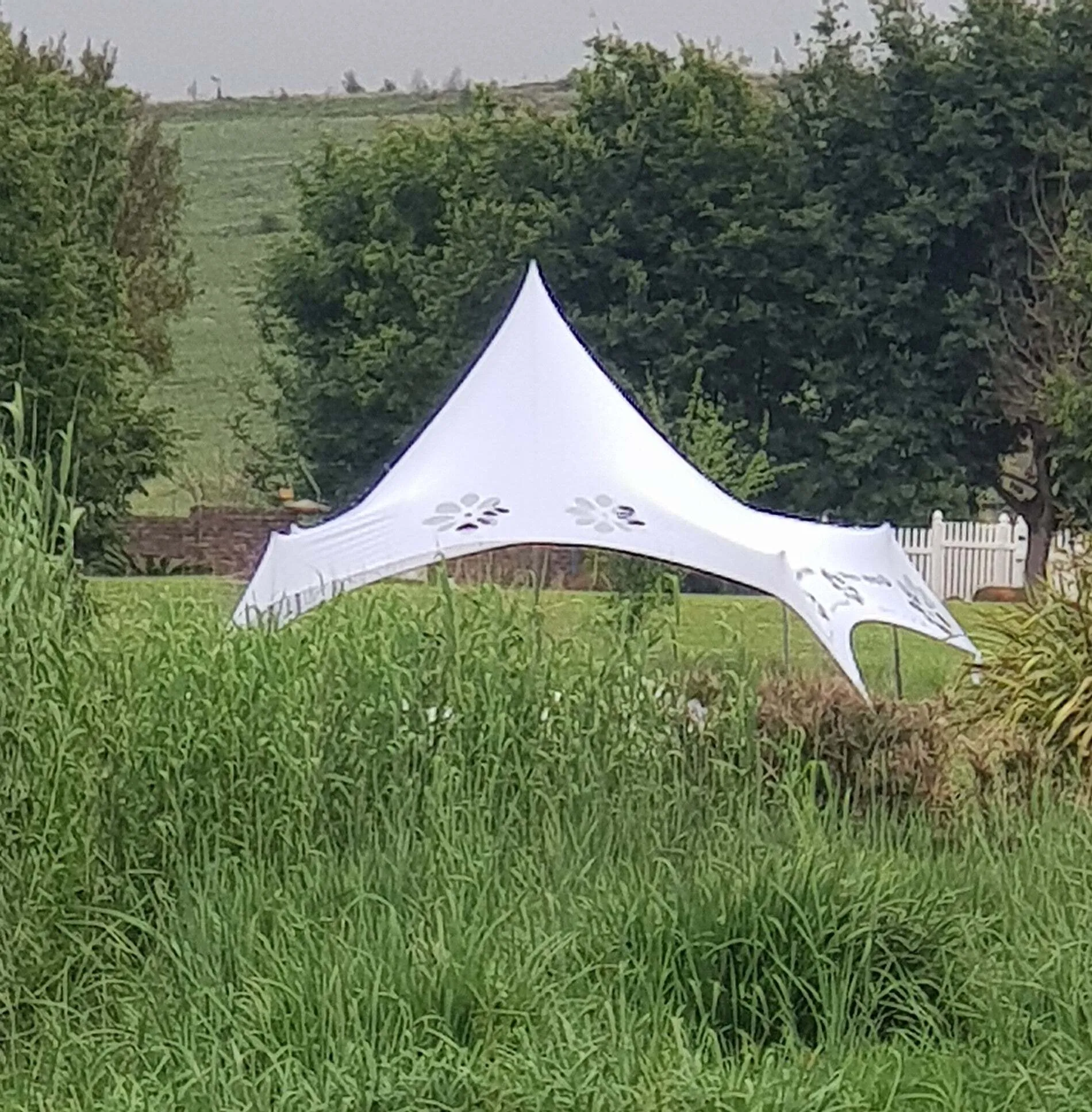 JCP20 Non Waterproof Stretch Tent - White 5m x 5m