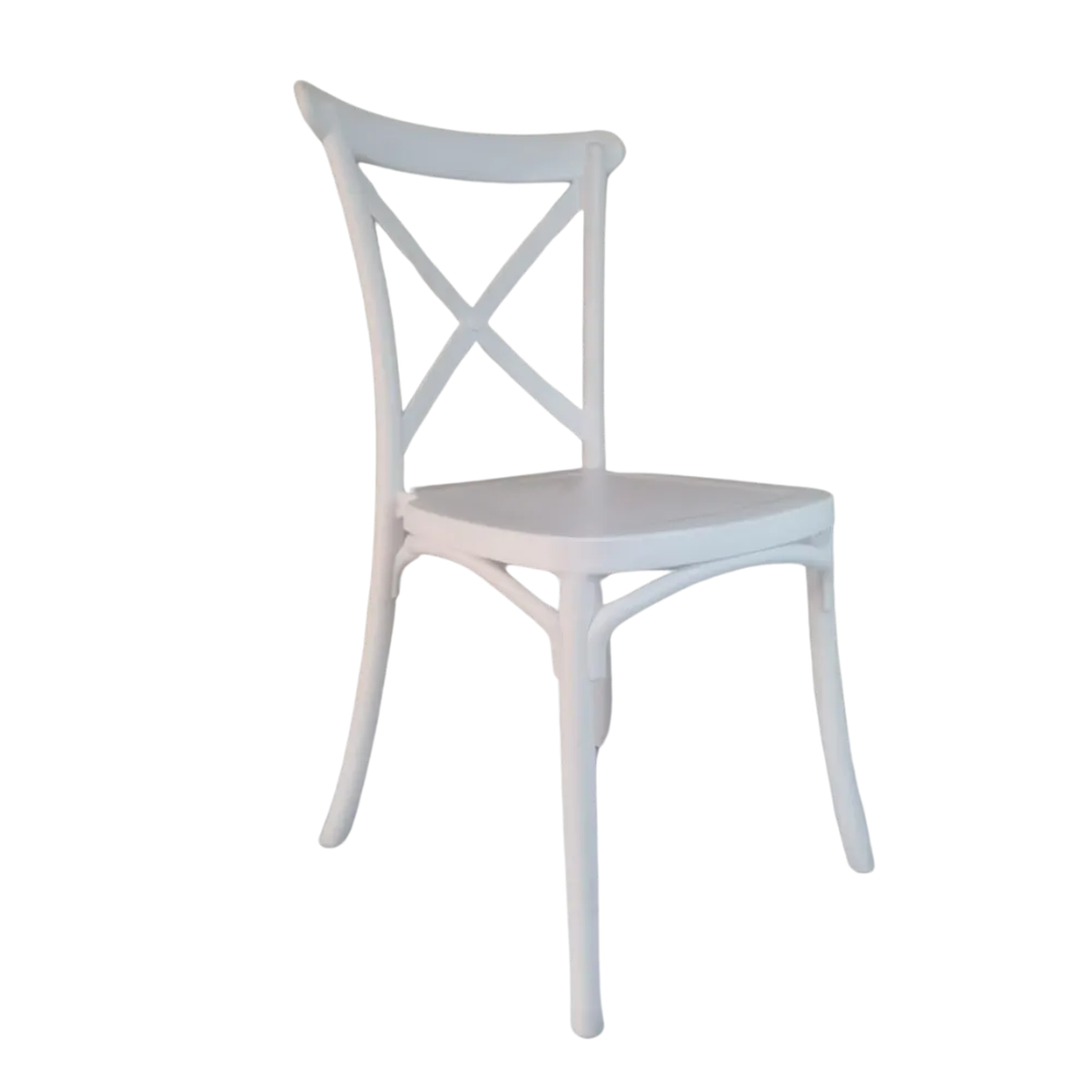 LS13 White KIDS Cross back Chair