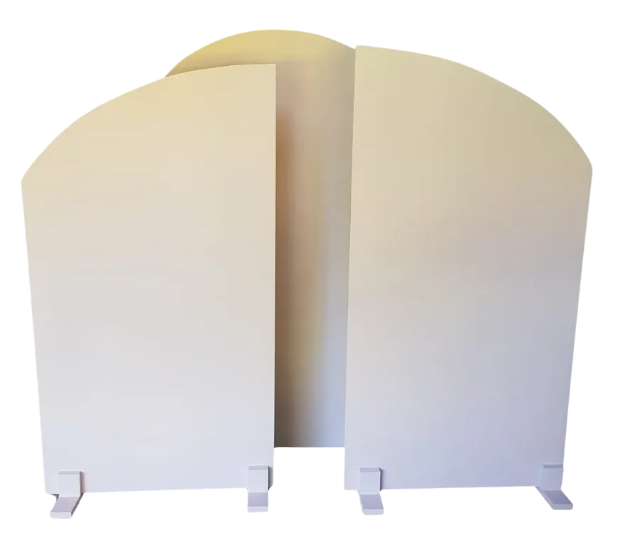 S1743 Backdrop - Doublesided -Light Pink & White - set of 3