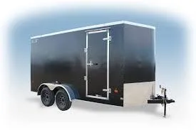Royal Cargo Enclosed Cargo Trailer 7′ W x 16′ L w/ V-Nose – 86″ Wall Height