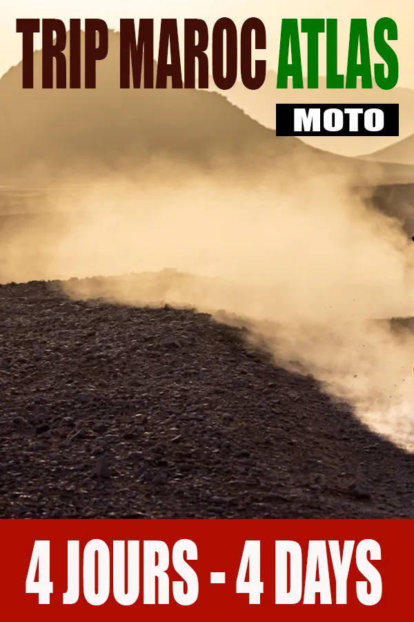 MOTO ENDURO 4 JOURS EN PENSION COMPLÈTE AU MAROC