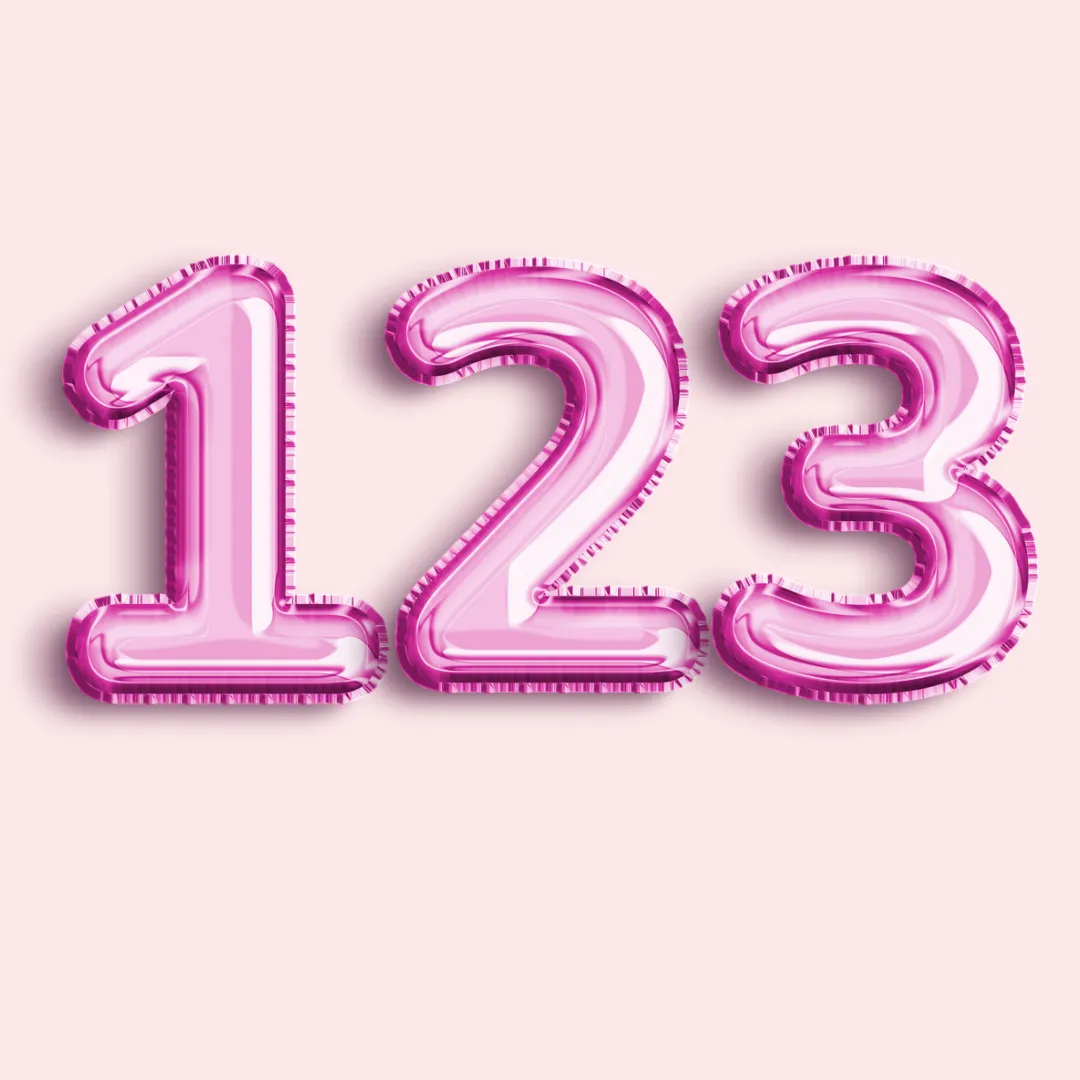 Helium Filled Numbers or Letters Balloons