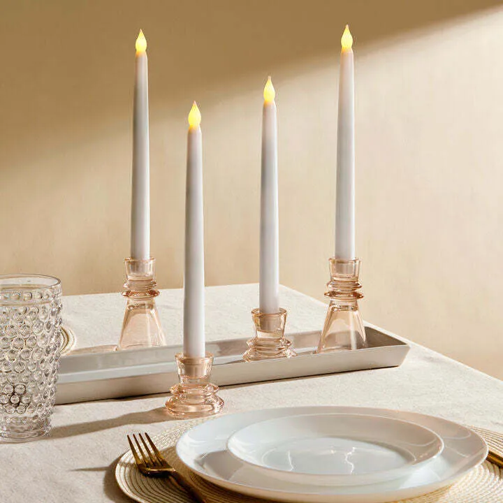 Flameless taper - white