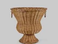 Rattan Urn