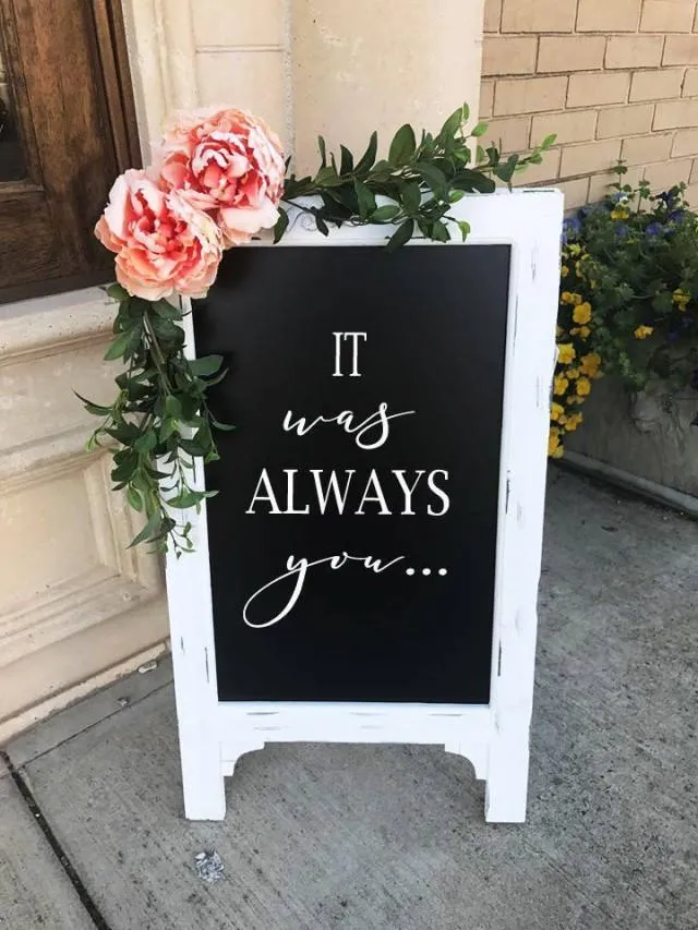 Easel sign - chalkboard blank