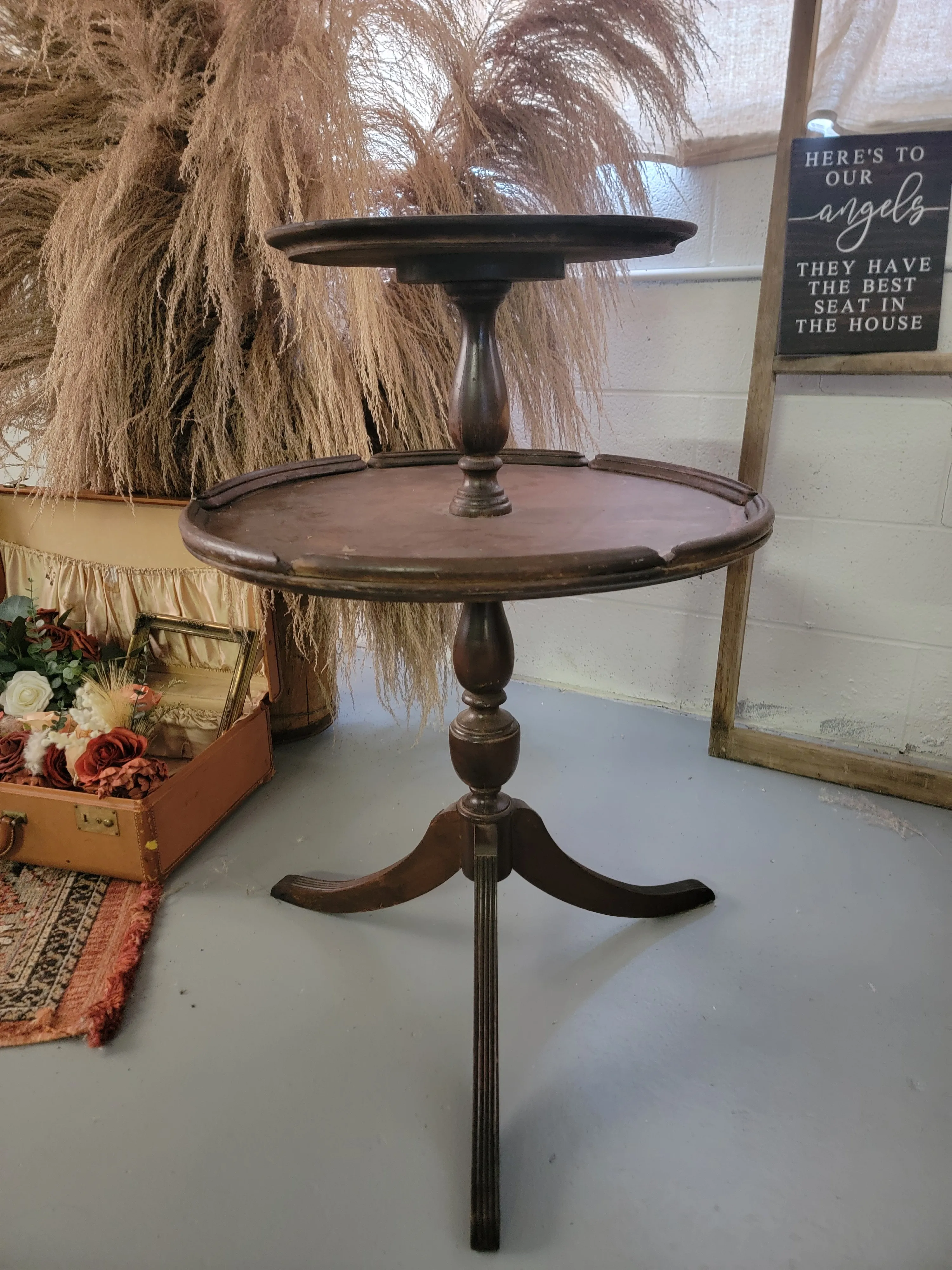 Antique two tier table