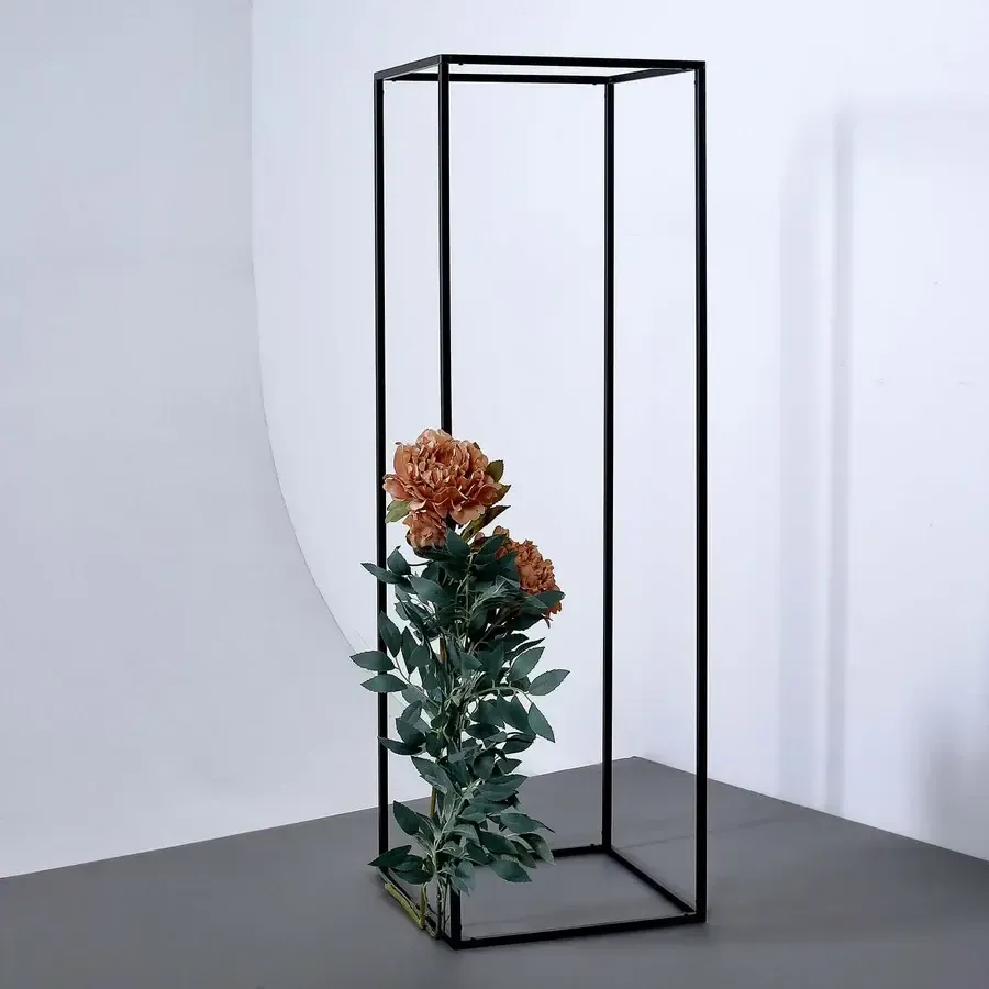 Black square stand - 36 in tall