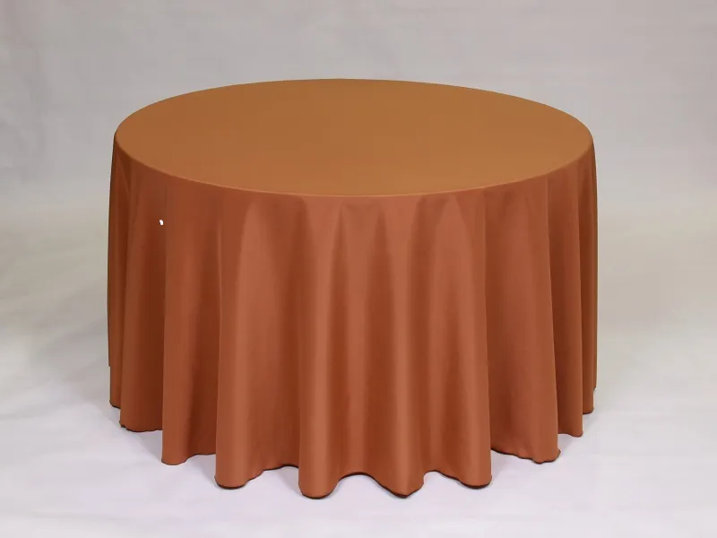Copper table linen - 120 in round - call for quote
