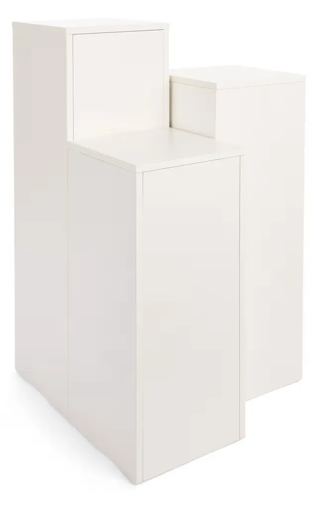 White pillar - Short, Med, Tall 