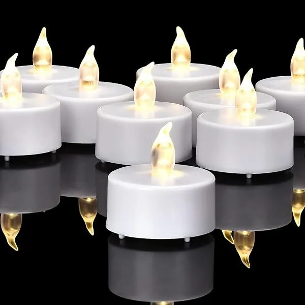 Flameless tea lights - 1.3 " x 1.5"