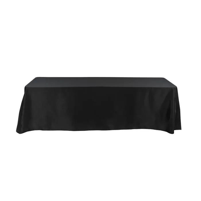 Table linen-  Black  rectangle - 8ft spandex