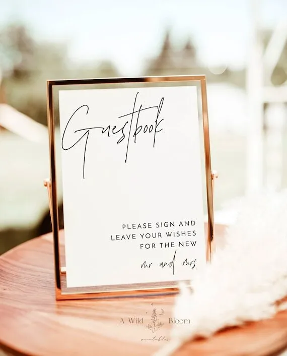 Guest book sign 