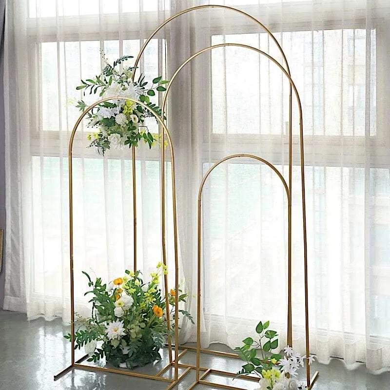 Arch - gold metal - 4 pieces