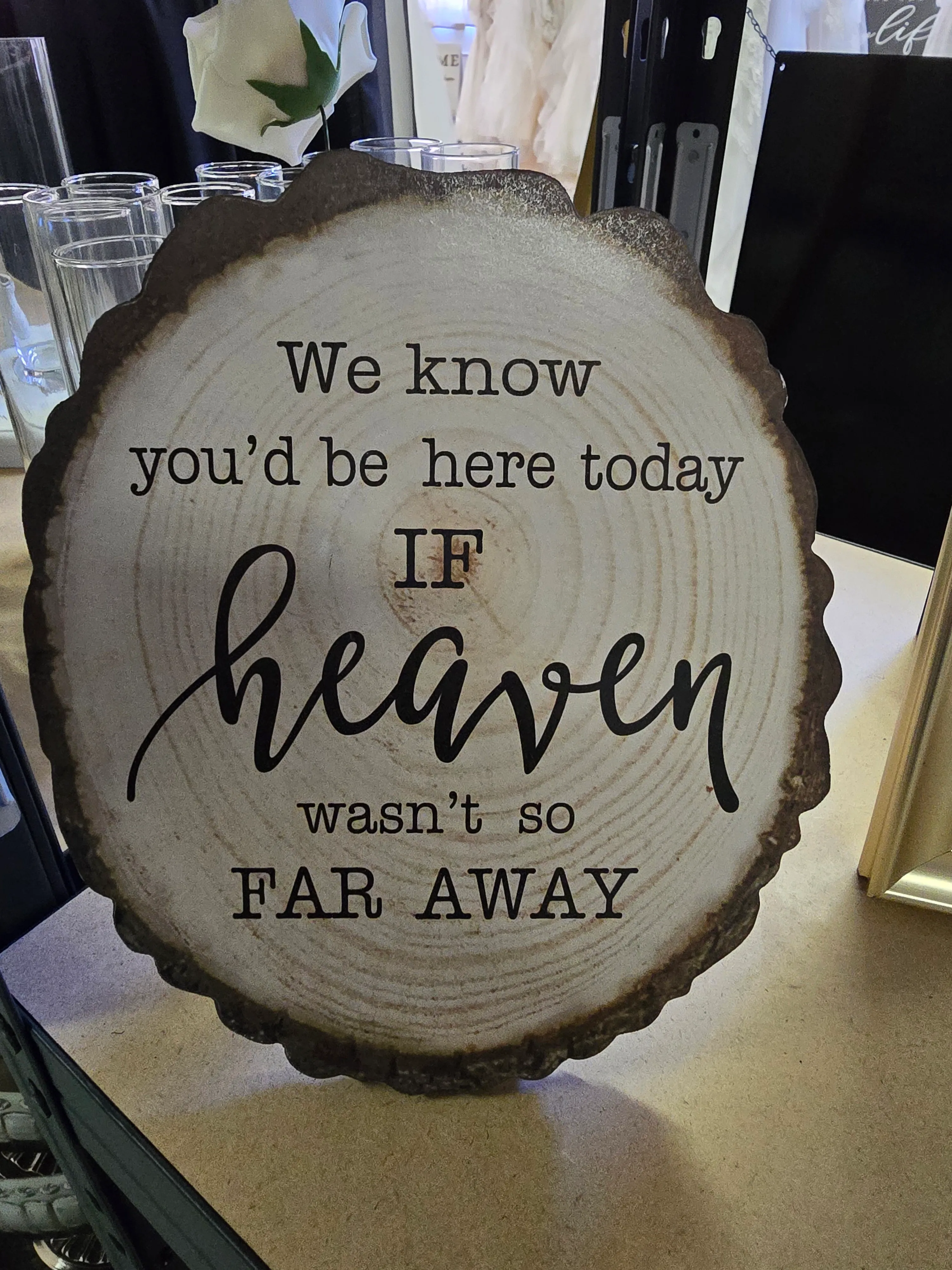 Heaven - wood sign