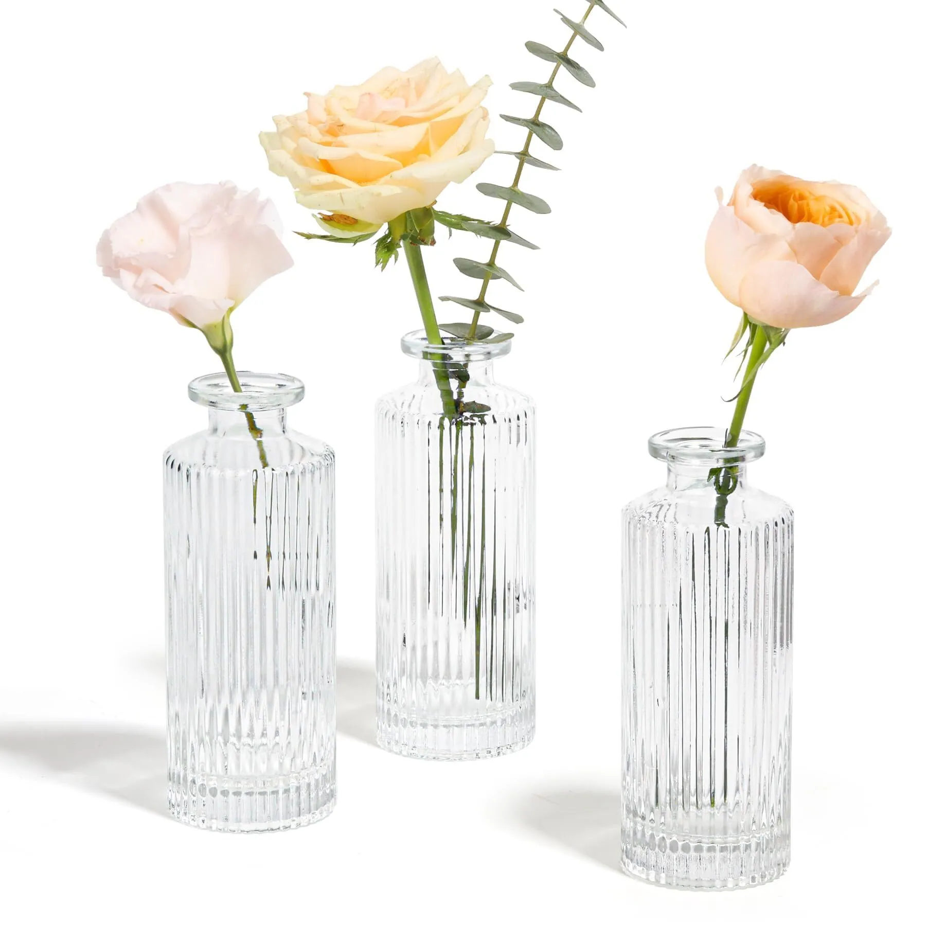 Ribbed bud vase