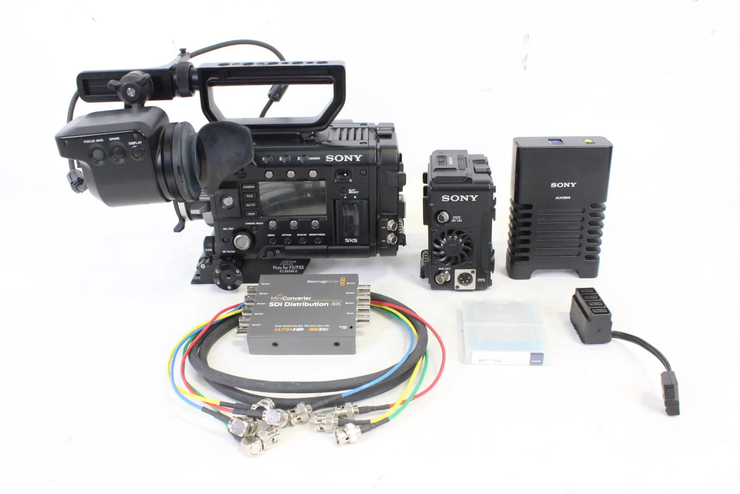 Sony PMW-F55 CineAlta Super 35mm 4K CMOS Sensor Compact Camera System with DVF