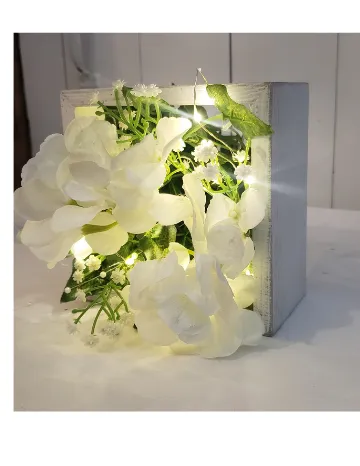 Wood Box Centerpiece