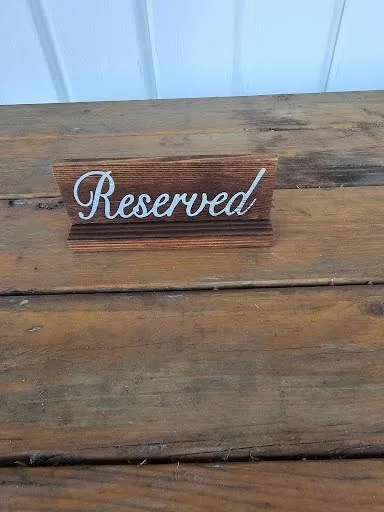 Reserved Table Sign