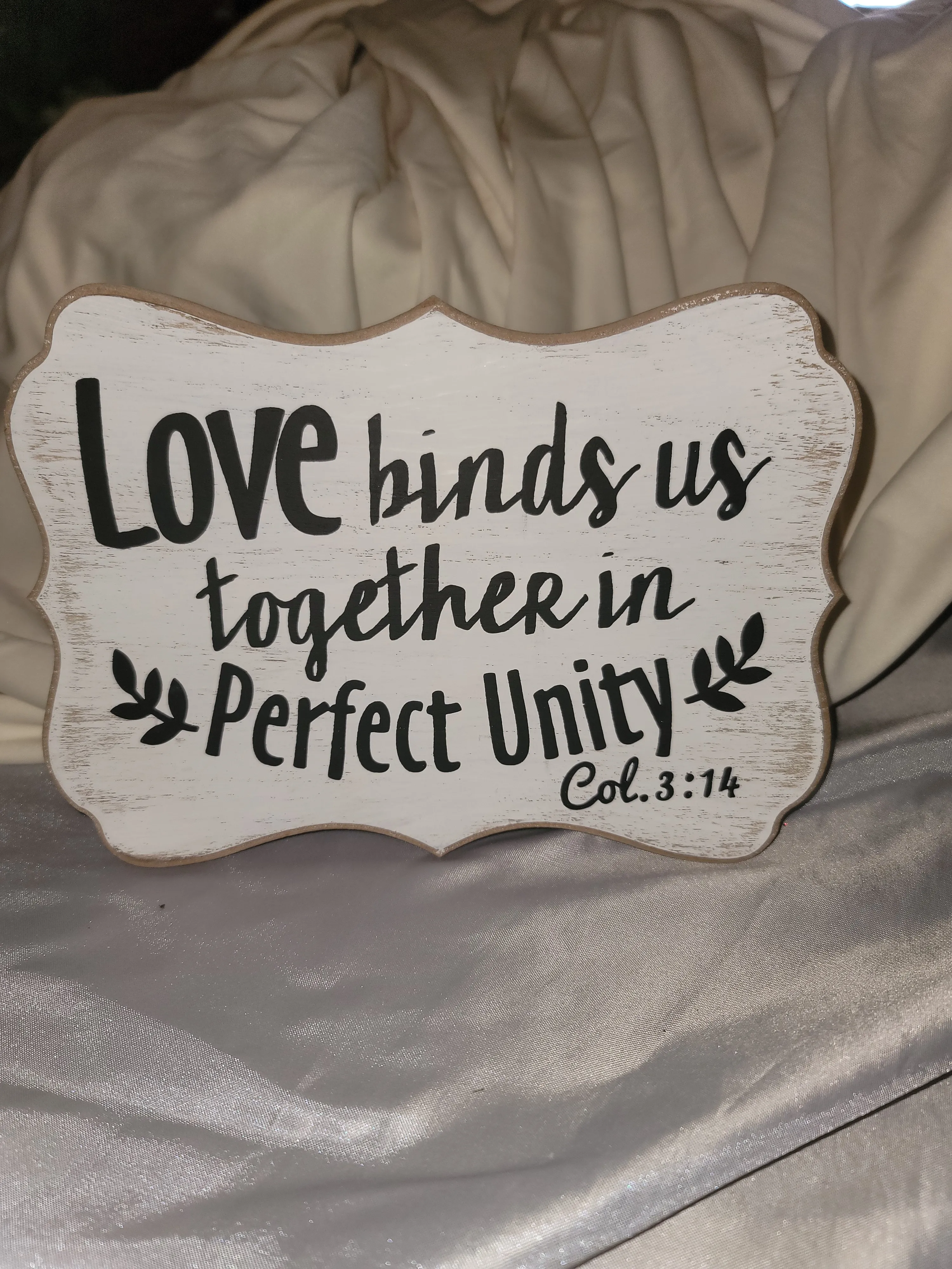 Love Binds us sign
