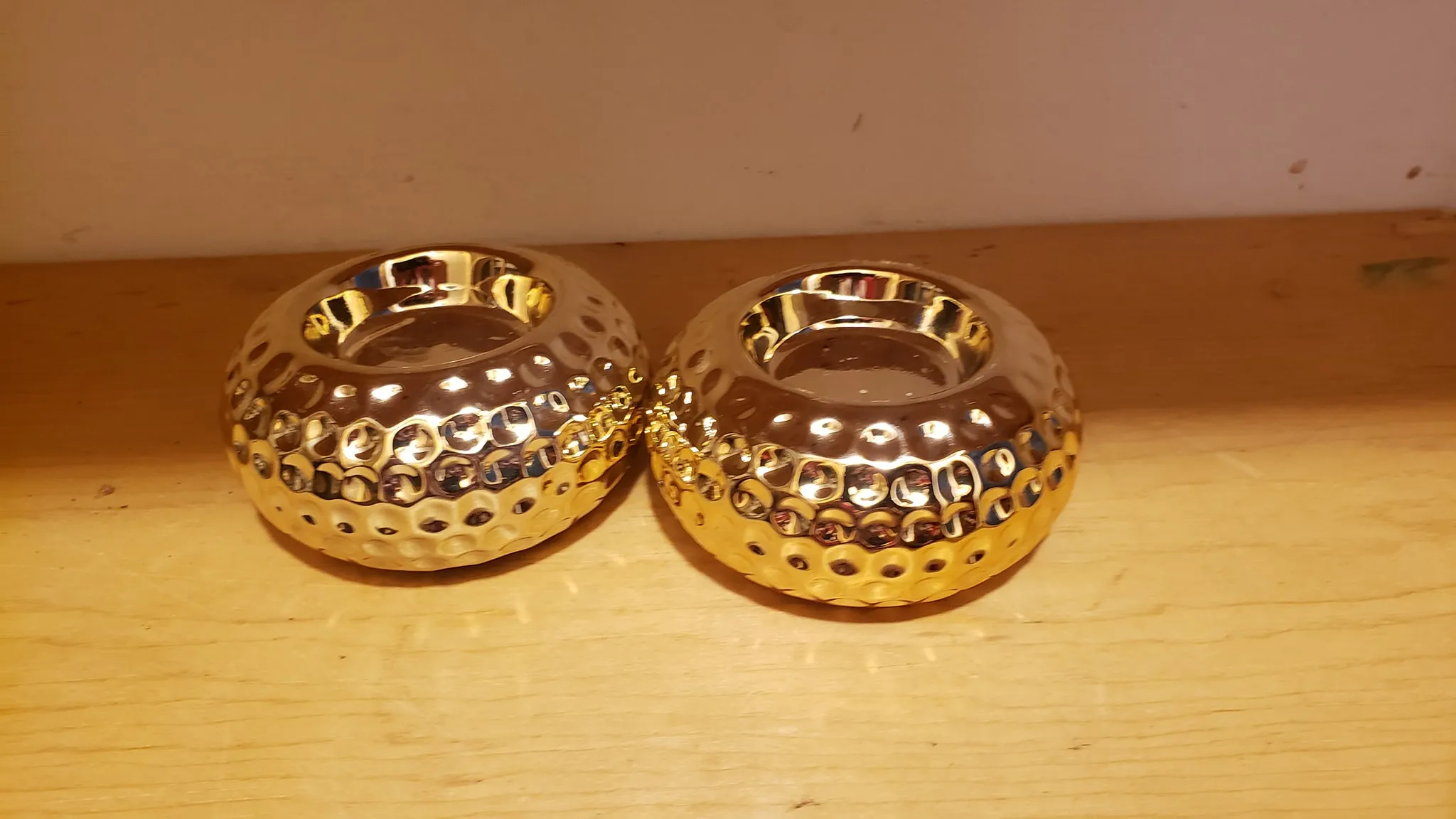Gold Tea Light Holders