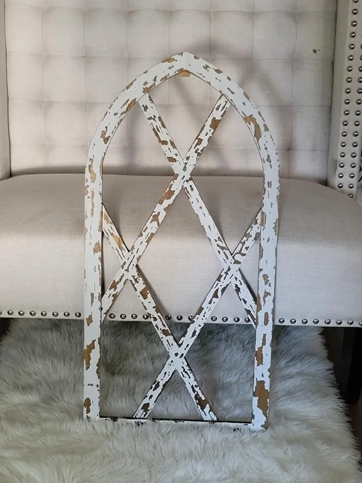 White wash window frame