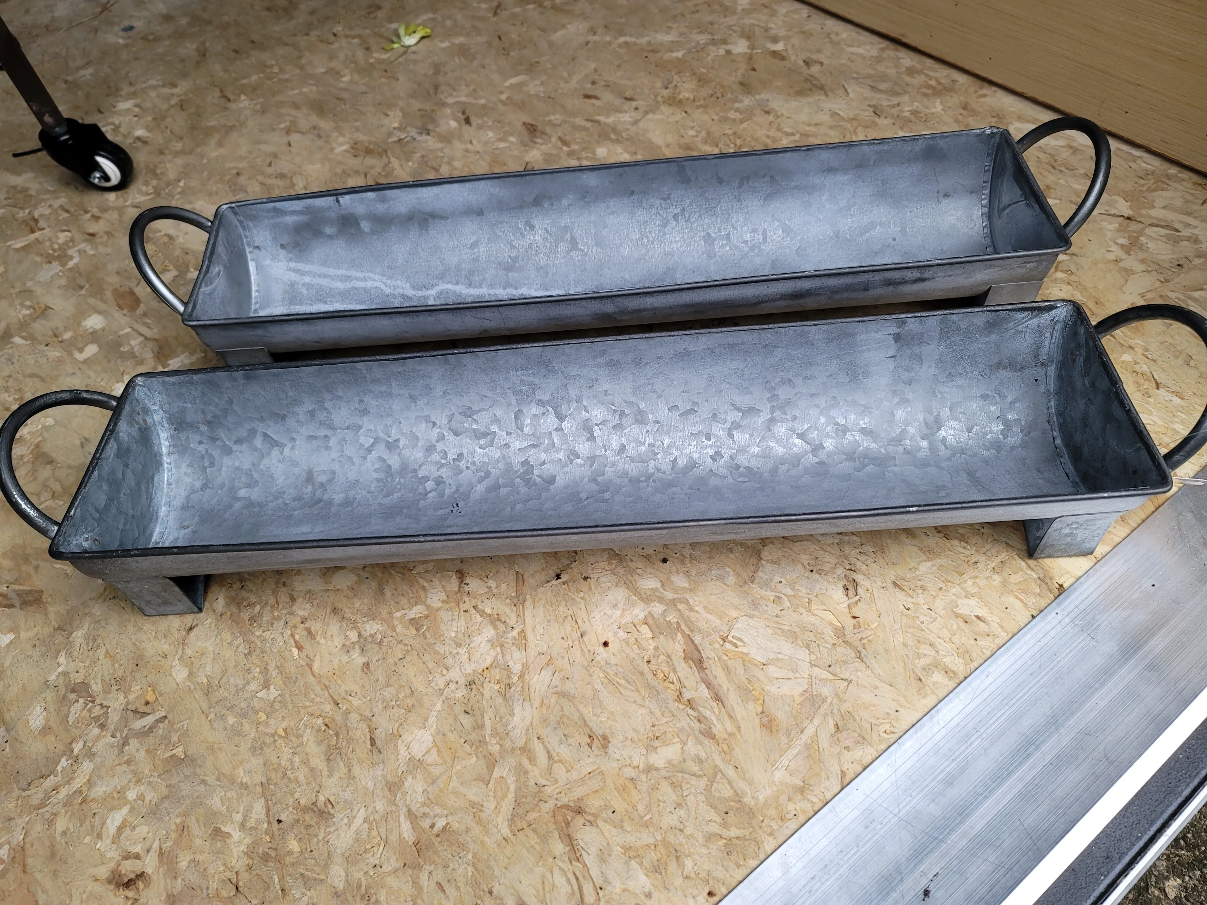Galvanized trough