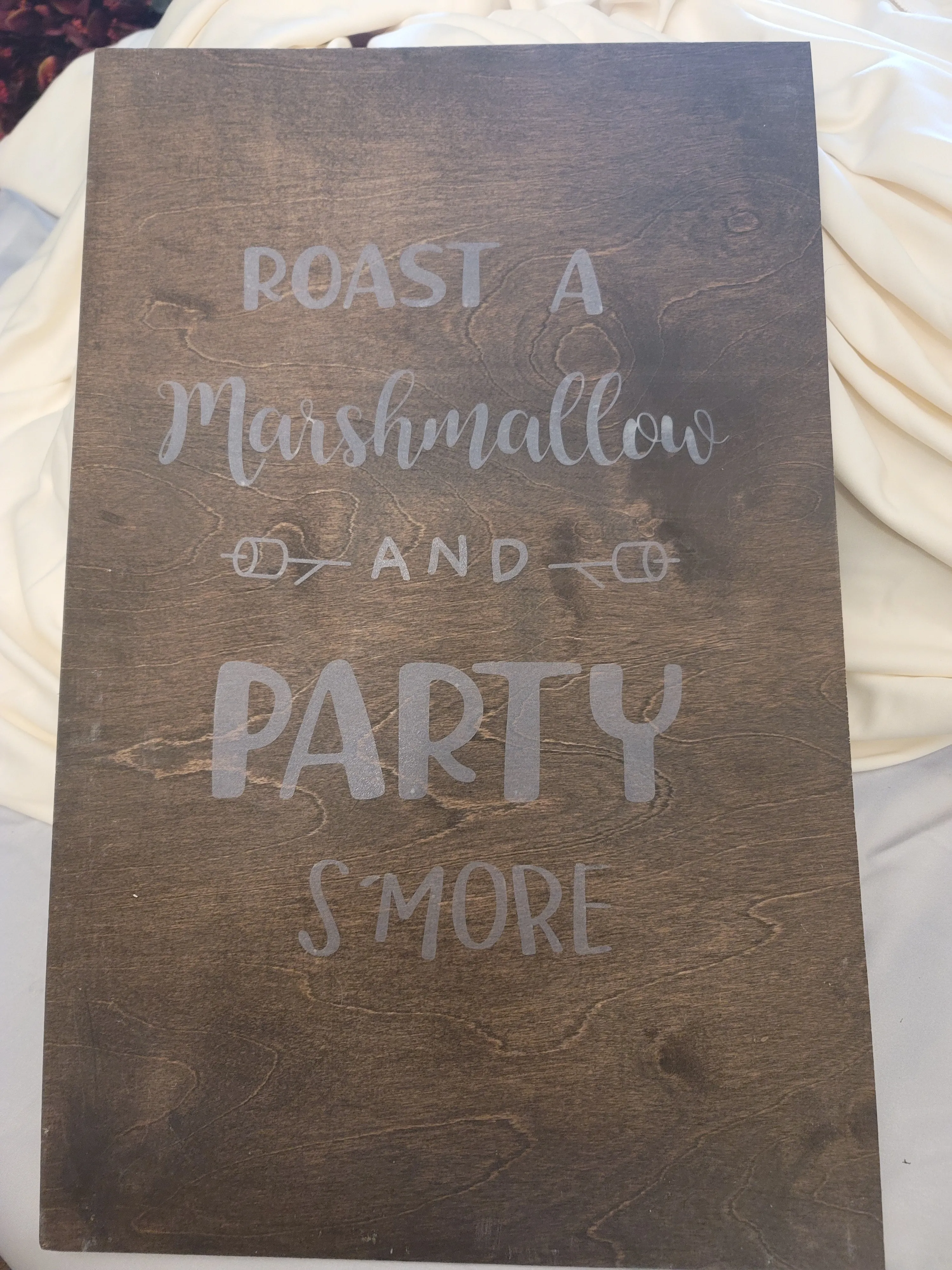 SMORE wood sign
