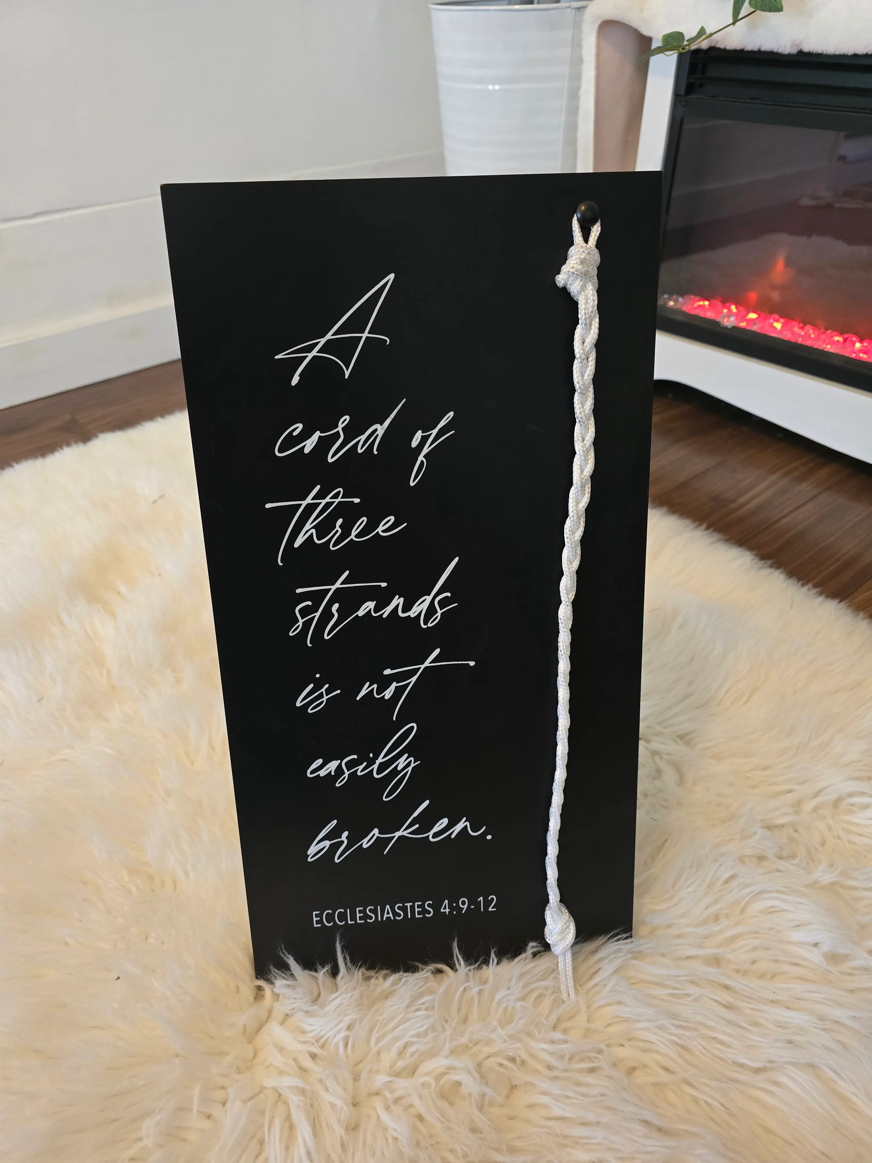 "Cord of three" sign
