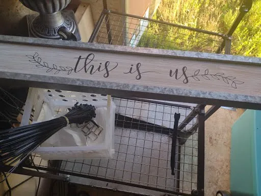 "This is us" sign