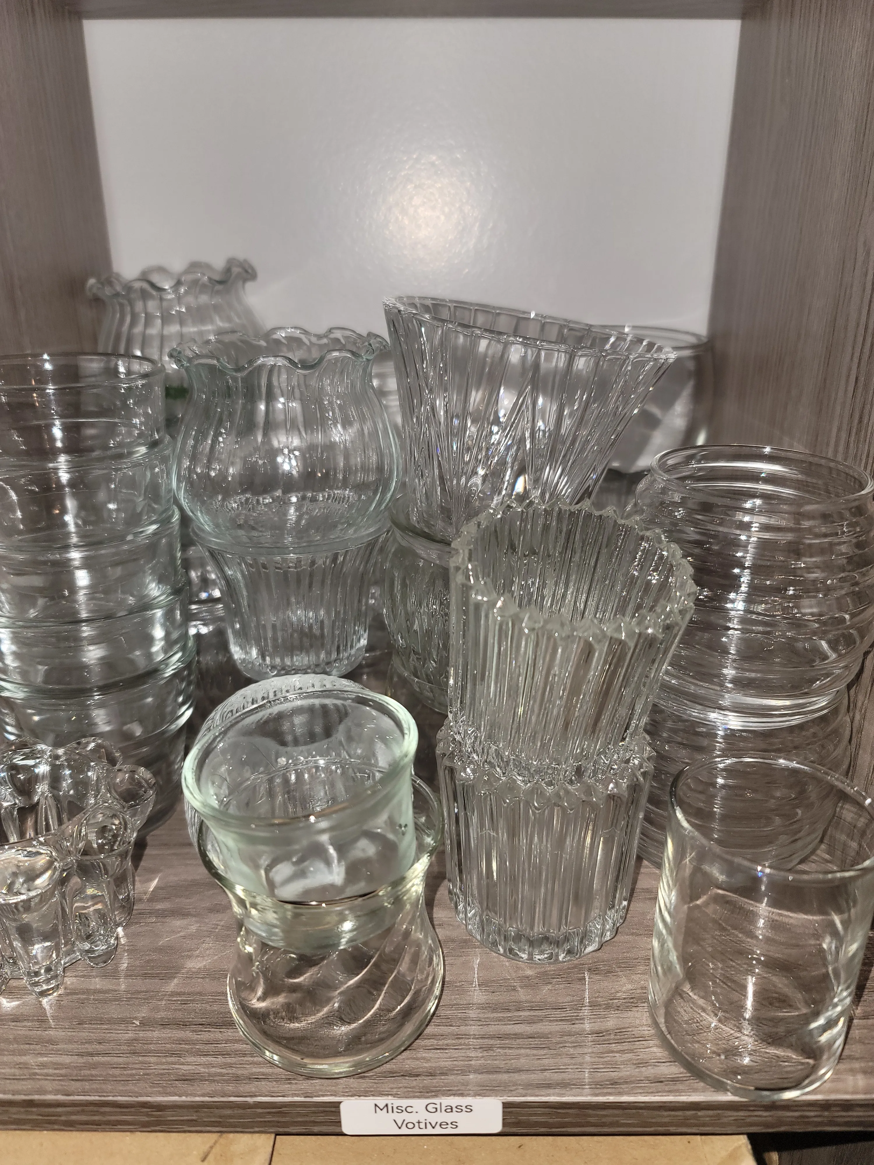 Misc. Glass votives 