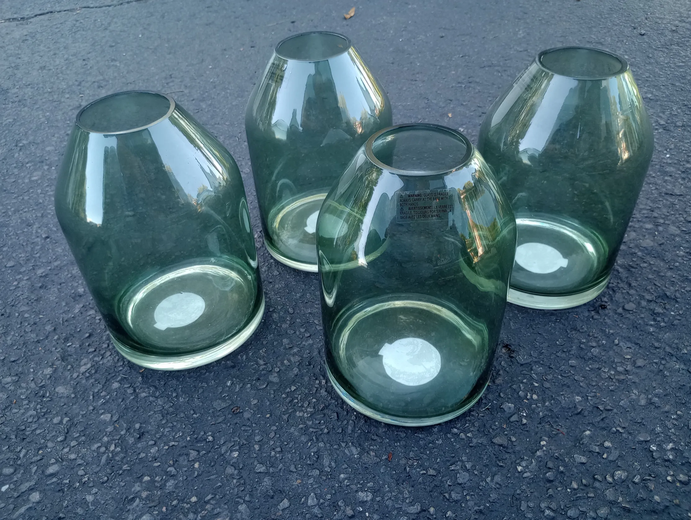 Large Green Vases