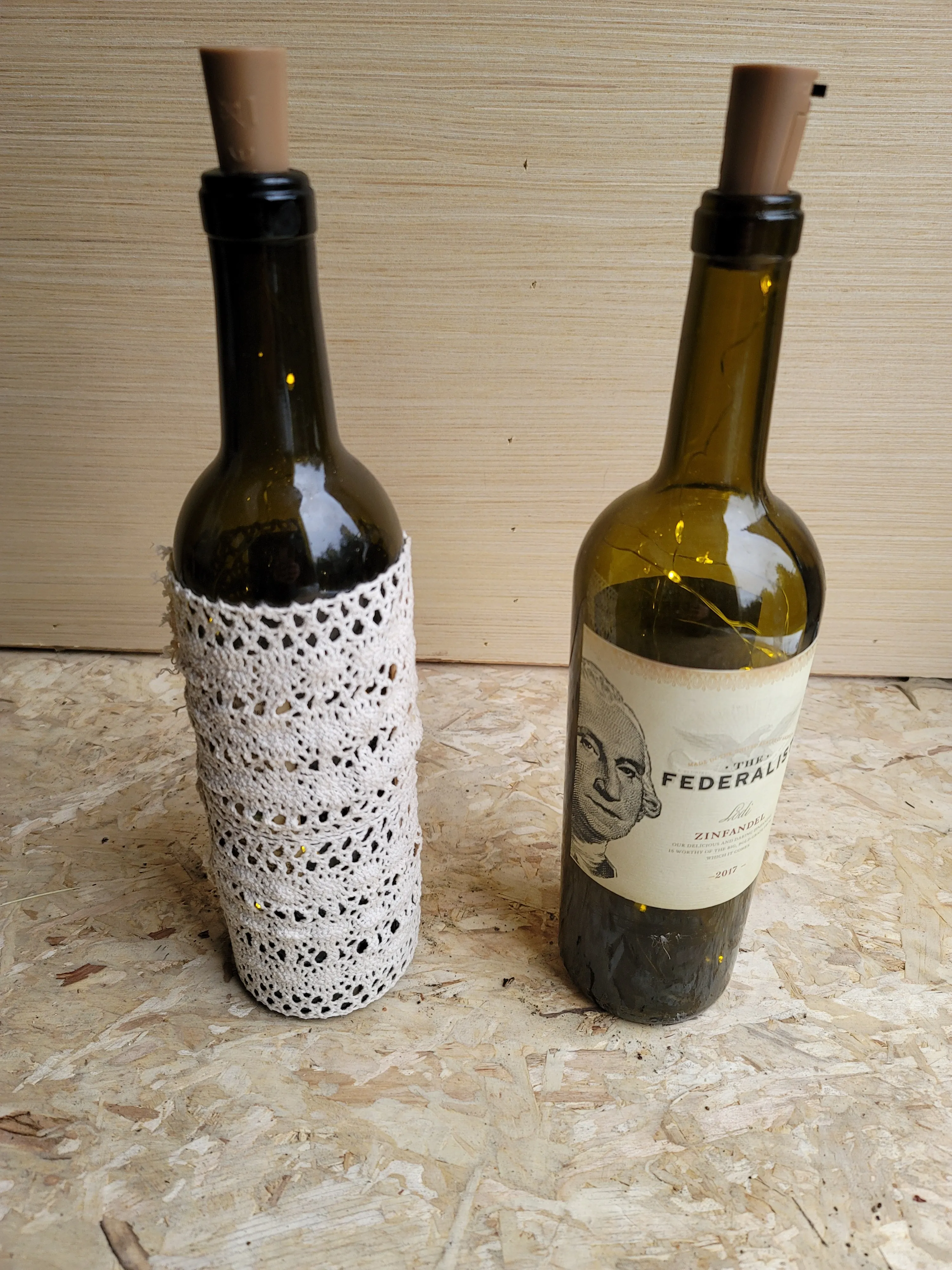 Green Winebottles