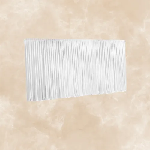 White Silk Backdrop Curtain - 20ft x 10ft